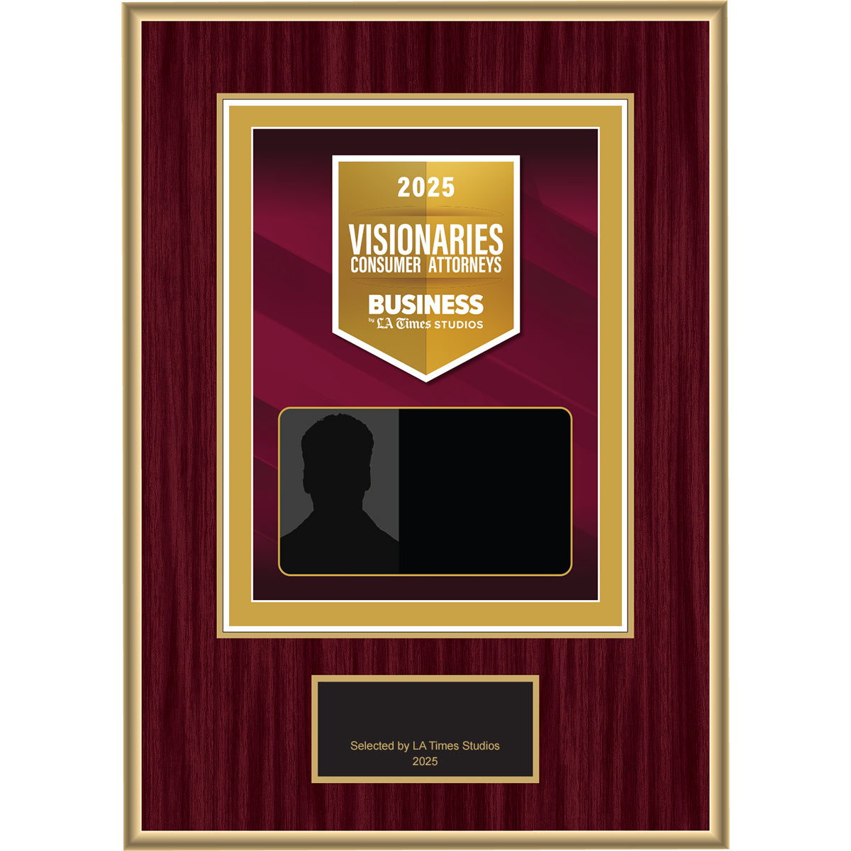 2025 Consumer Attorney Visionaries – Plaque (With or Without Photo)
