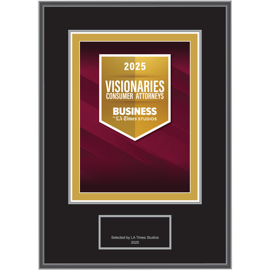 2025 Consumer Attorney Visionaries – Logo With Free Plaque