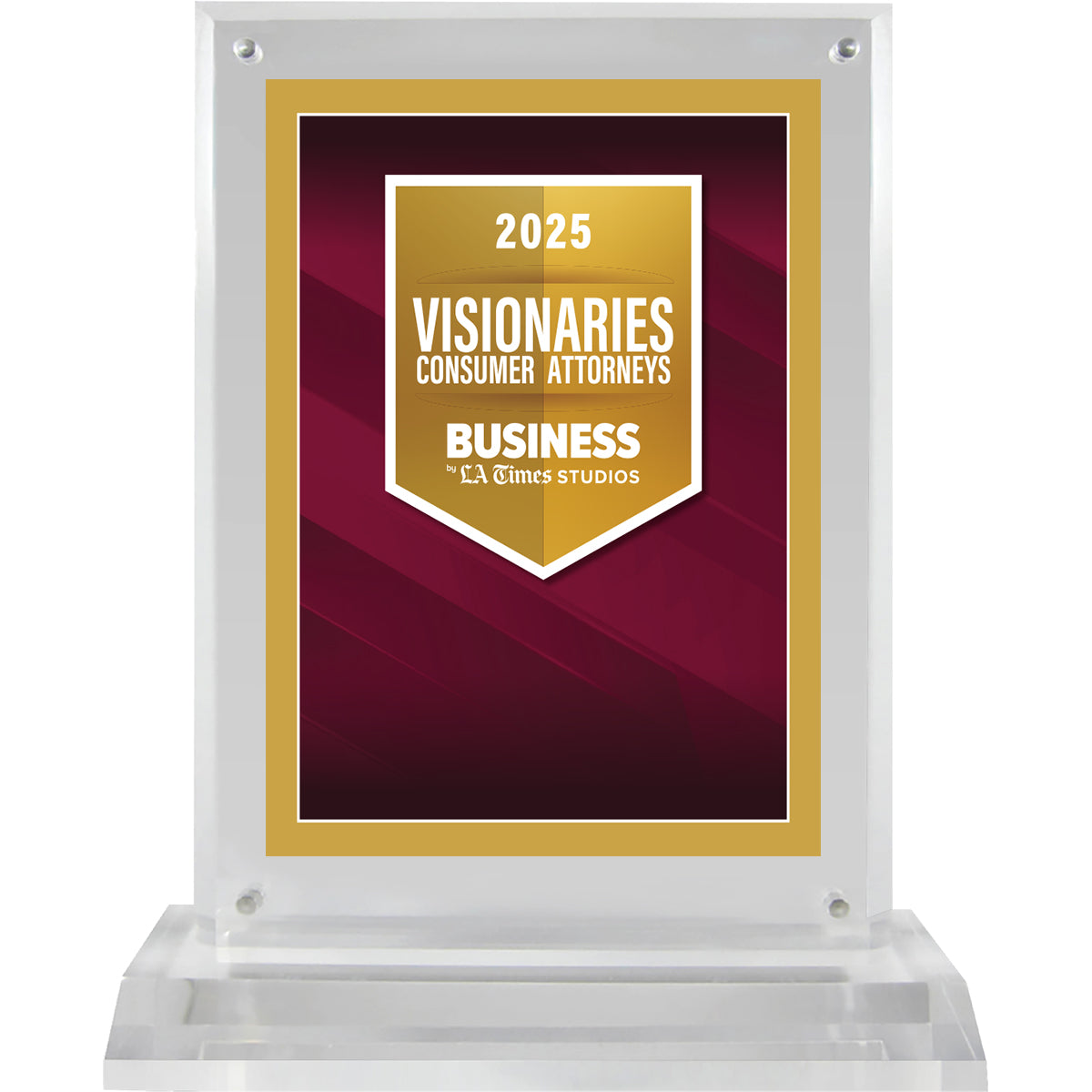 2025 Consumer Attorney Visionaries – Plaque (With or Without Photo)