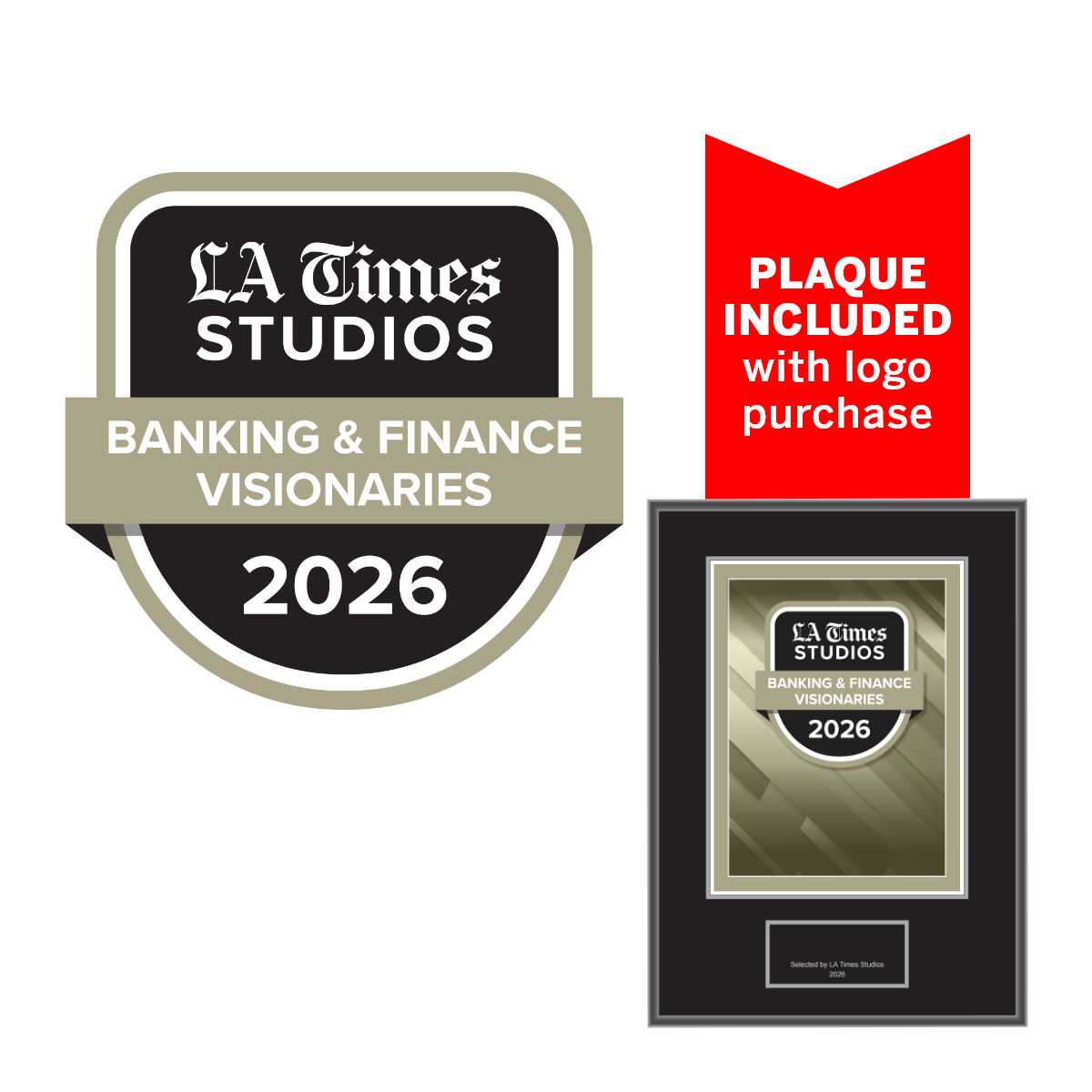 2026 Banking & Finance Visionaries – Logo (Plaque included)