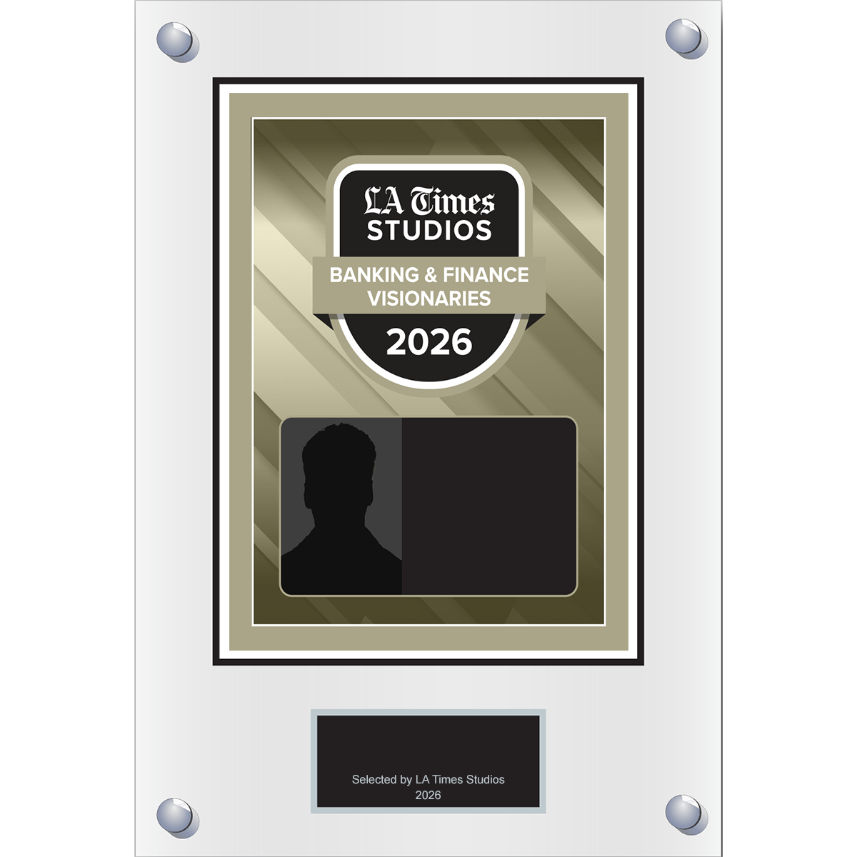 2026 Banking & Finance Visionaries – Plaque (With or Without Photo)