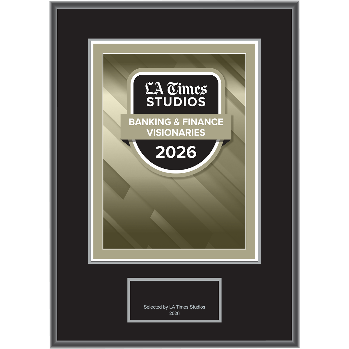 2026 Banking & Finance Visionaries – Logo (Plaque included)
