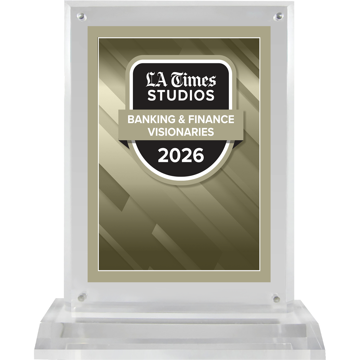 2026 Banking & Finance Visionaries – Logo (Plaque included)