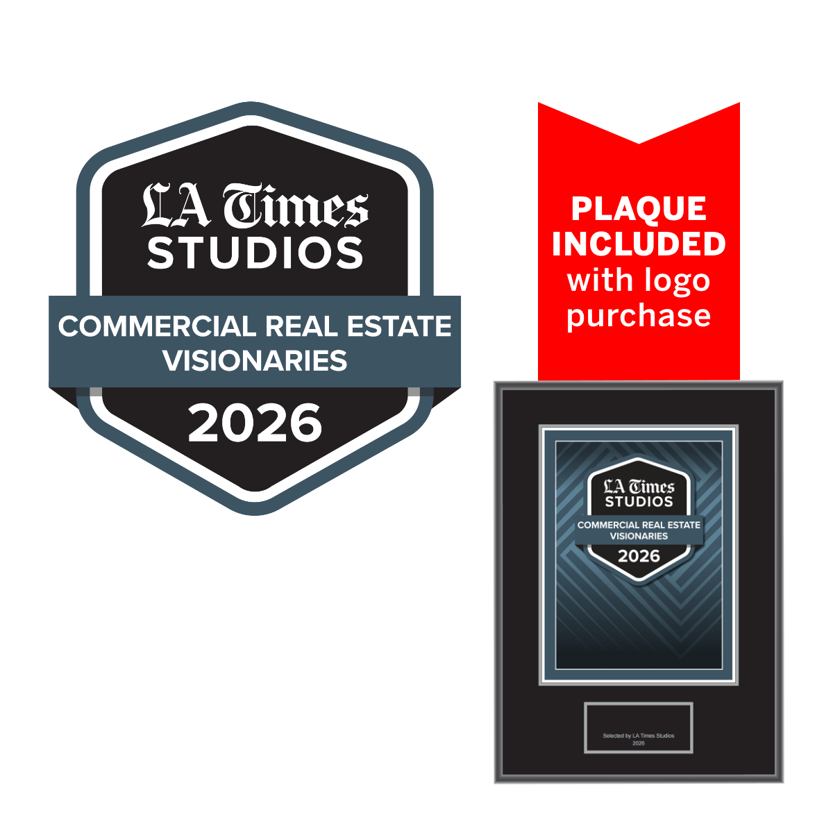 2026 Commercial Real Estate Visionaries – Logo (Plaque included)