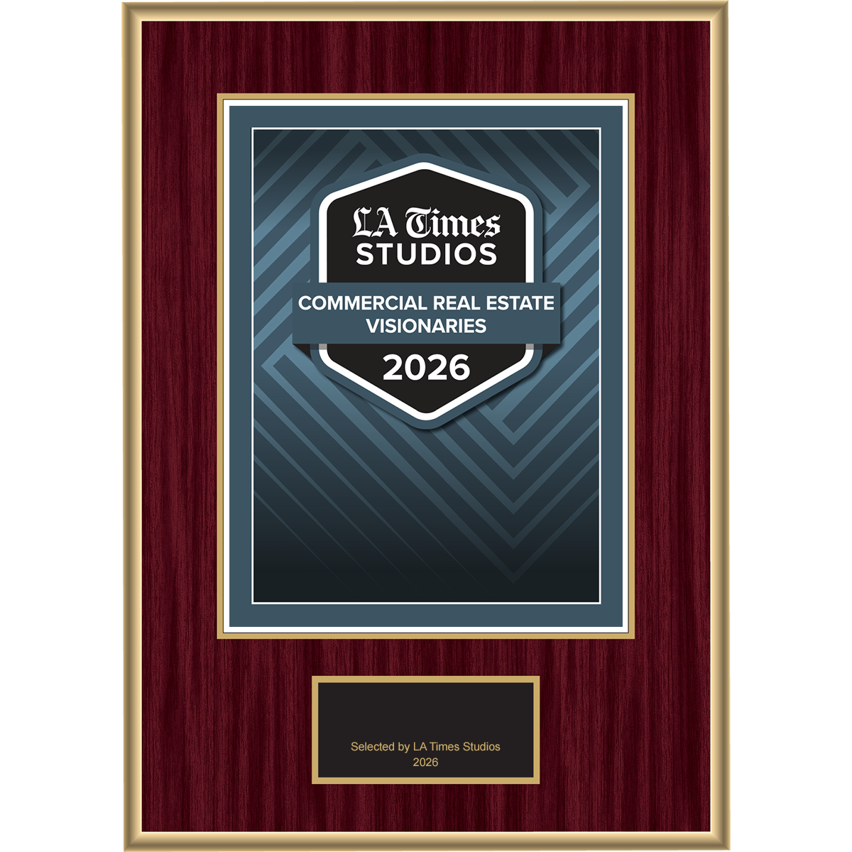 2026 Commercial Real Estate Visionaries – Logo (Plaque included)