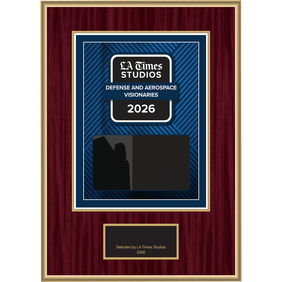2026 Defense and Aerospace Visionaries – Plaque (With or Without Photo)