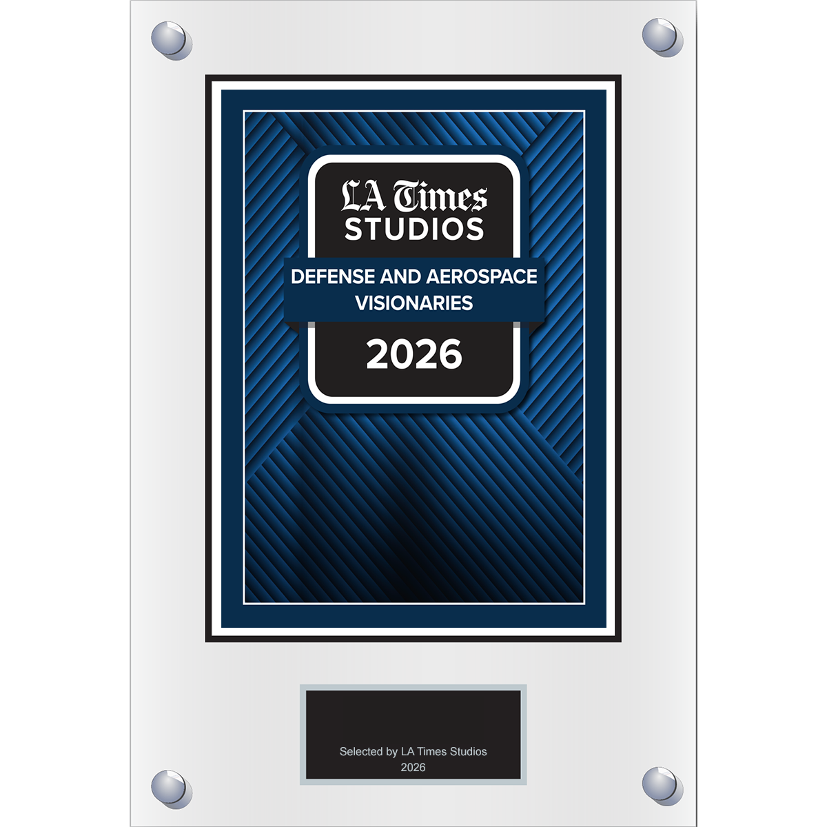2026 Defense and Aerospace Visionaries – Plaque (With or Without Photo)