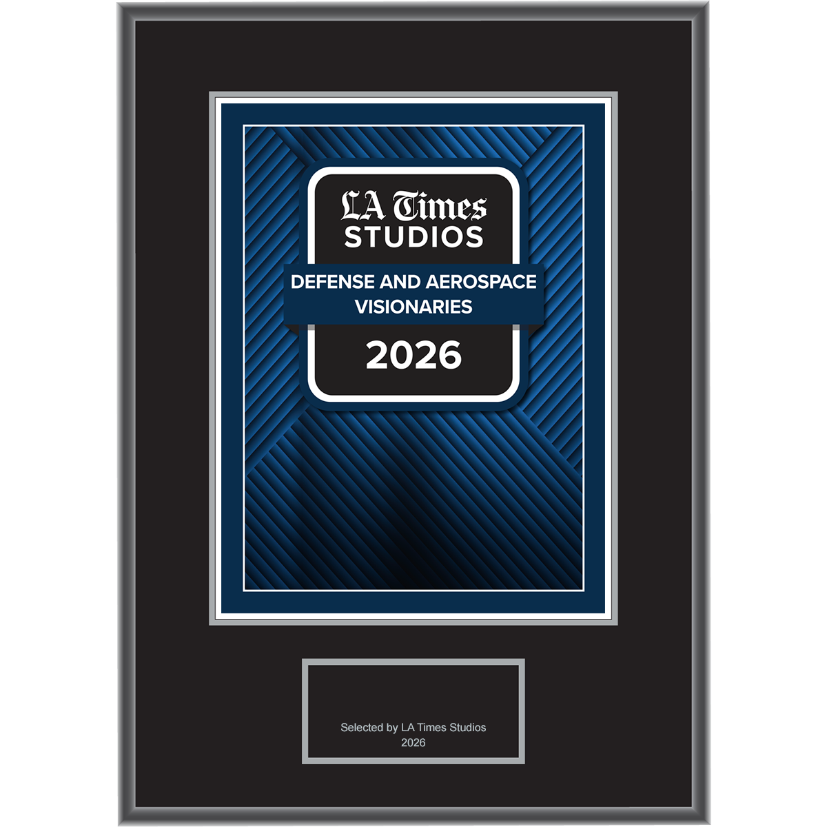 2026 Defense and Aerospace Visionaries – Plaque (With or Without Photo)