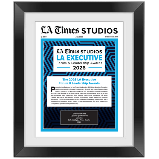 2026 LA Executive Forum & Leadership Awards – Article in Black Frame