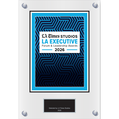 2026 LA Executive Forum & Leadership Awards – Plaque (With or Without Photo)