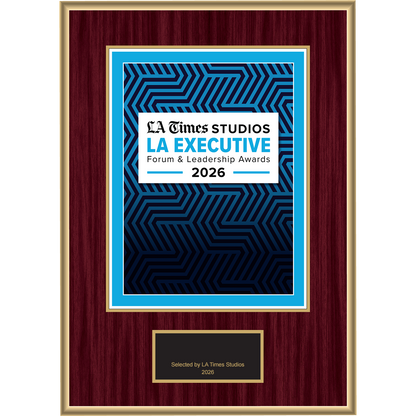 2026 LA Executive Forum & Leadership Awards – Plaque (With or Without Photo)