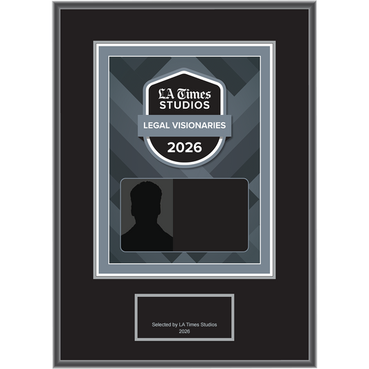 2026 Legal Visionaries – Plaque (With or Without Photo)