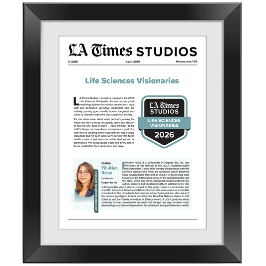 2026 Life Sciences Visionaries – Article in Black Frame