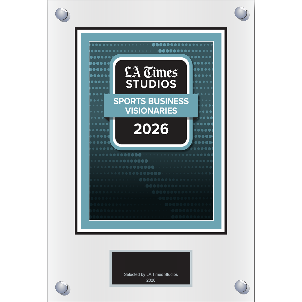 2026 Sports Business Visionaries – Plaque (With or Without Photo)