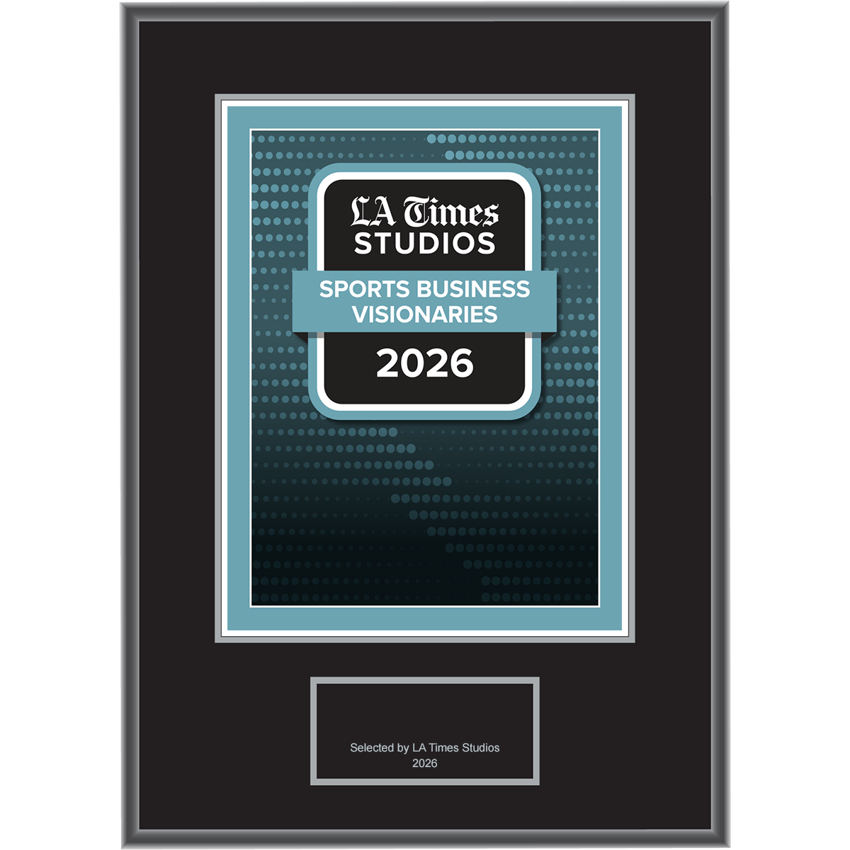 2026 Sports Business Visionaries – Plaque (With or Without Photo)