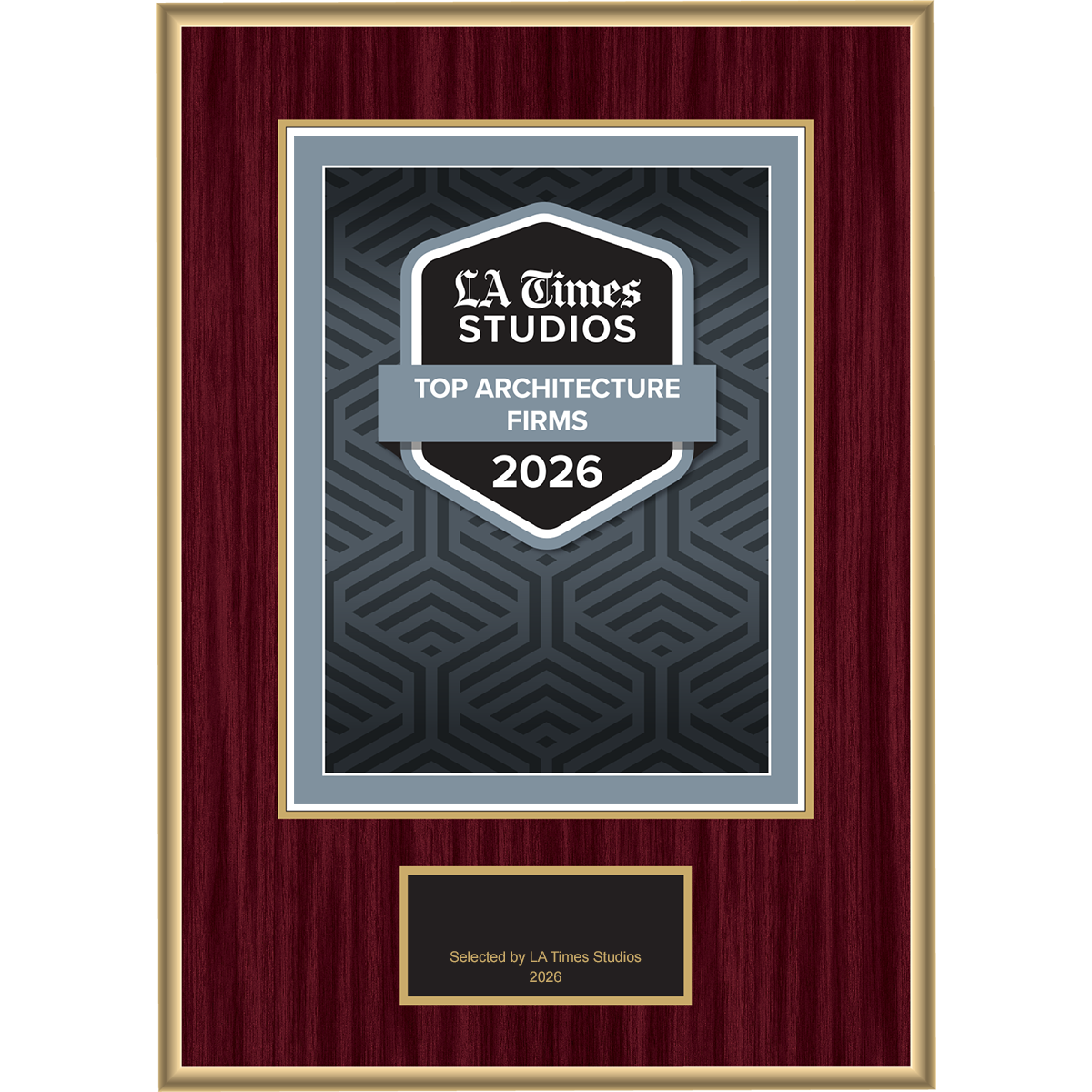 2026 Top Architecture Firms – Logo (Plaque included)