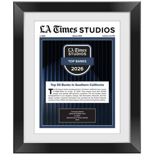2026 Top Banks – Article in Black Frame