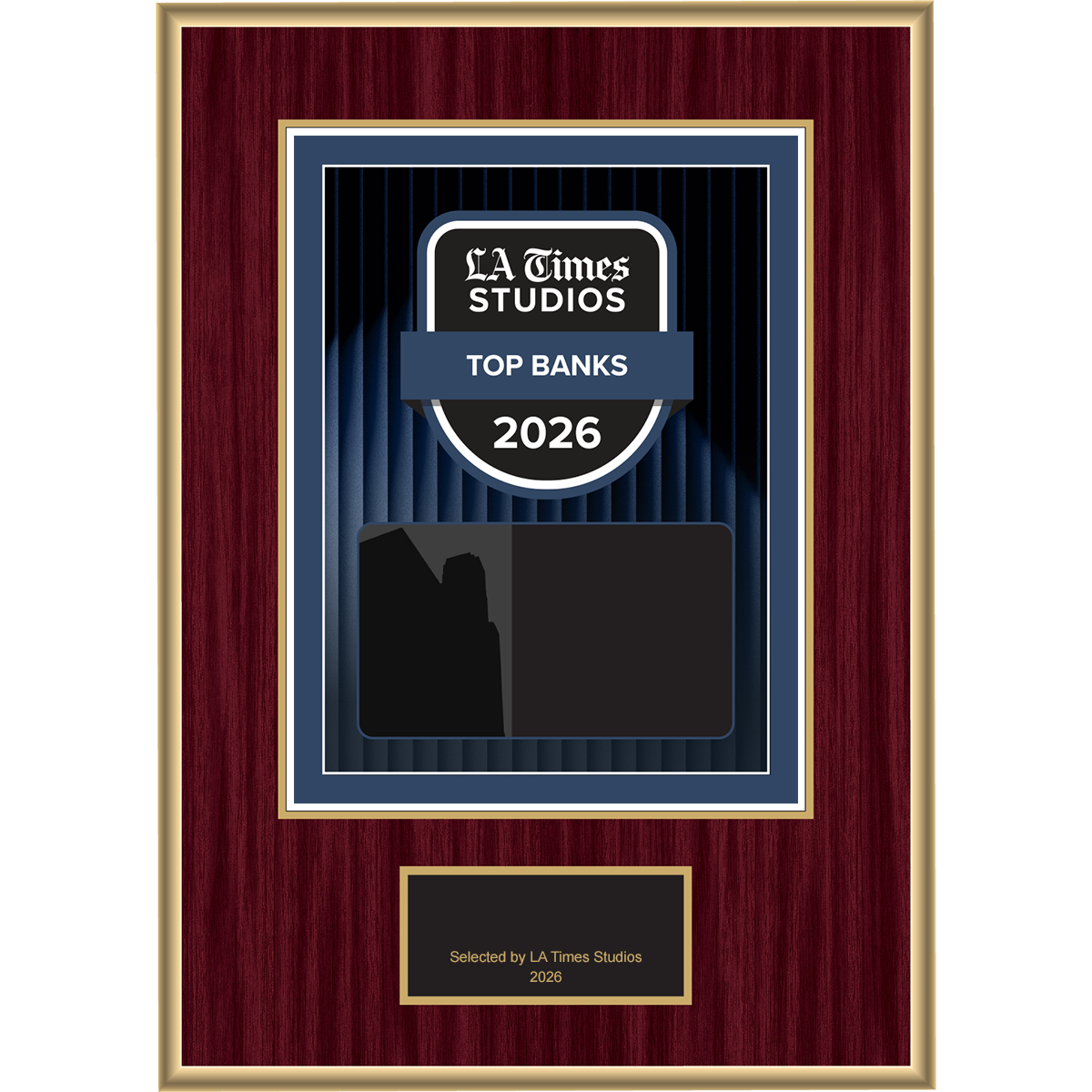 2026 Top Banks – Plaque (With or Without Photo)