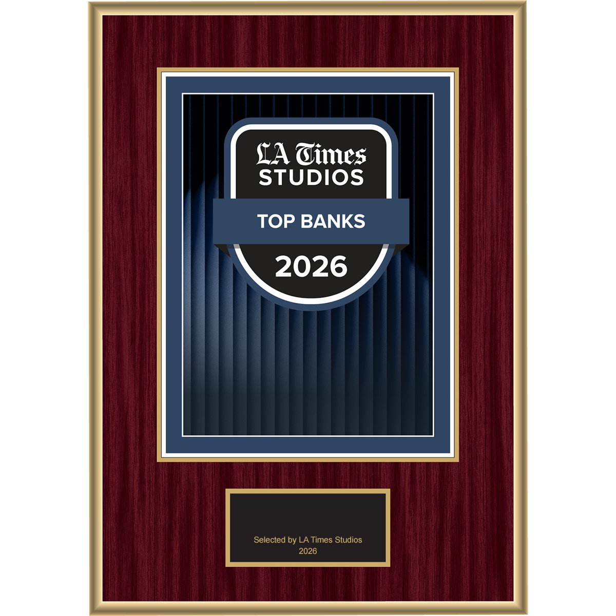 2026 Top Banks – Logo (Plaque included)