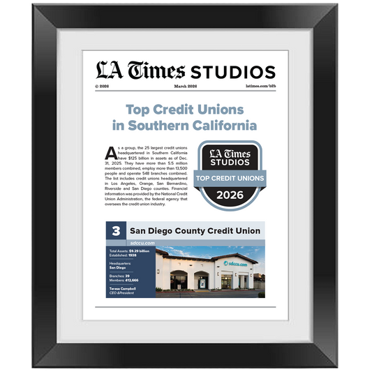 2026 Top Credit Unions – Article in Black Frame