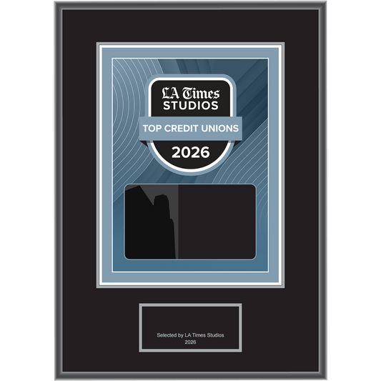 2026 Top Credit Unions – Plaque (With or Without Photo)