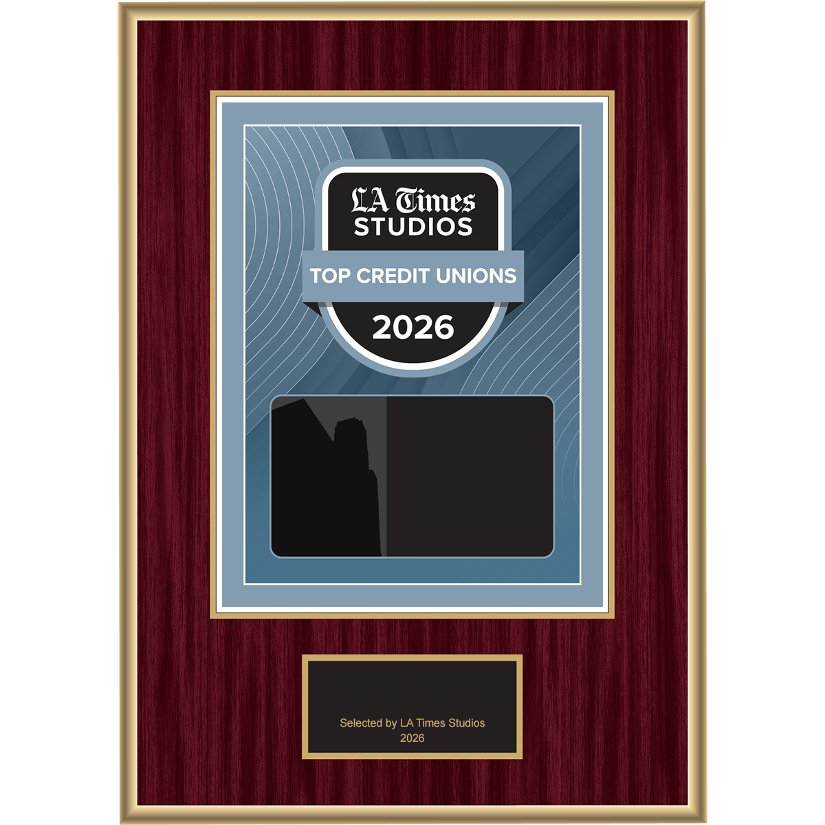 2026 Top Credit Unions – Plaque (With or Without Photo)