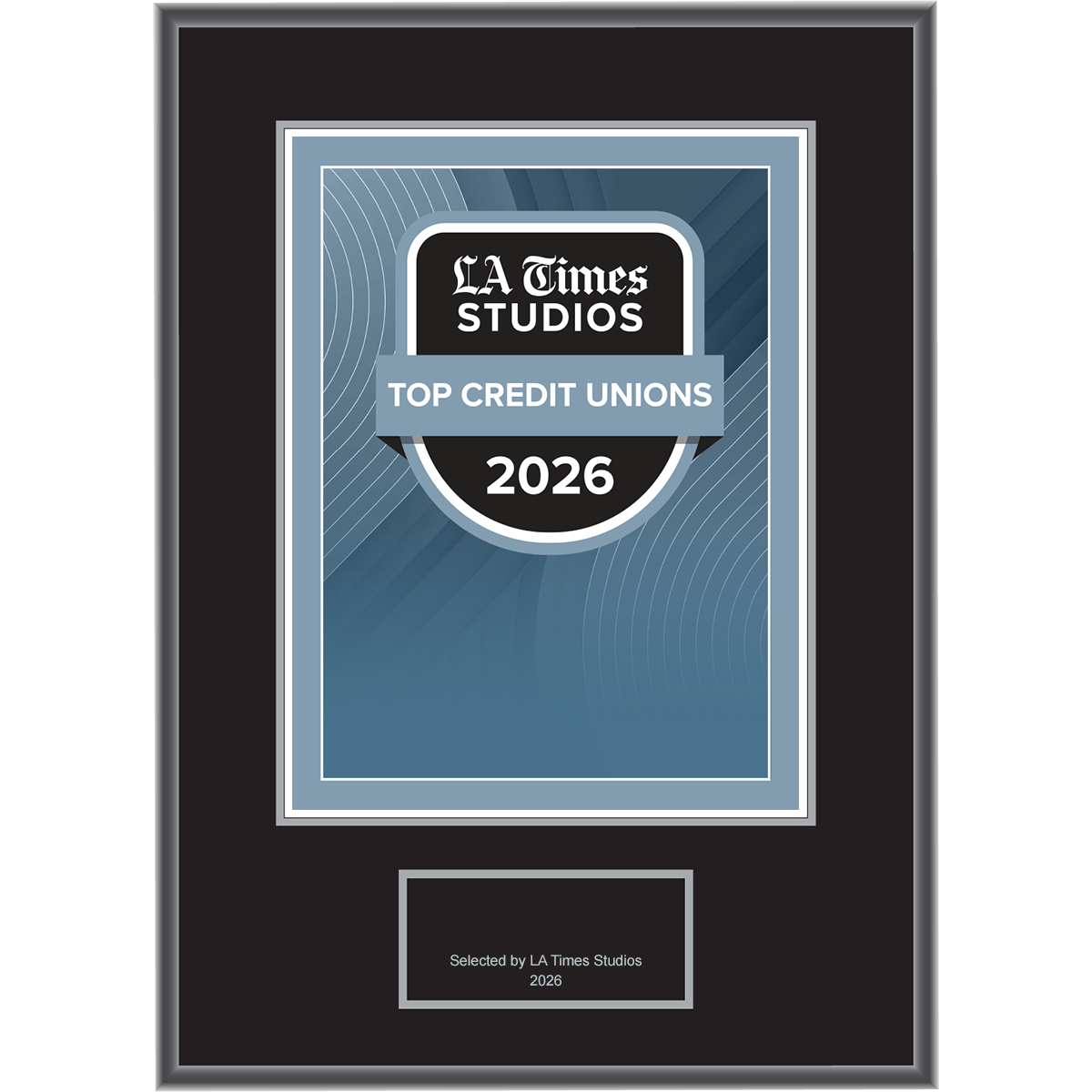 2026 Top Credit Unions – Logo (Plaque included)