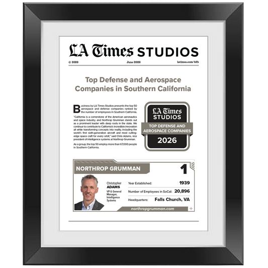 2026 Top Defense & Aerospace Companies – Article in Black Frame