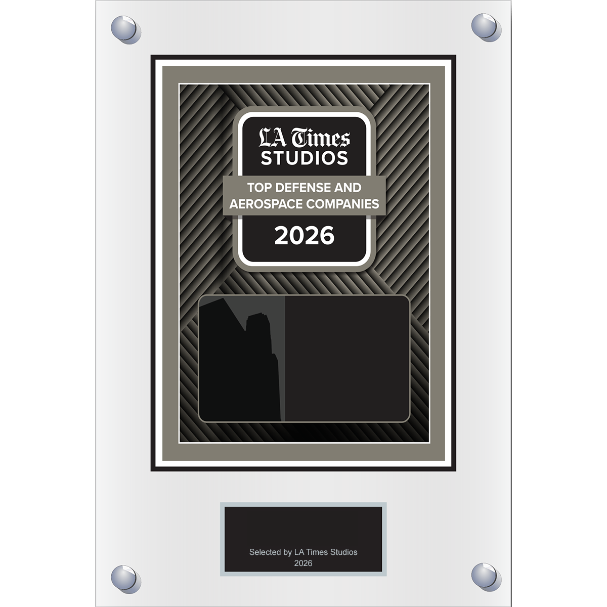 2026 Top Defense & Aerospace Companies – Plaque (With or Without Photo)
