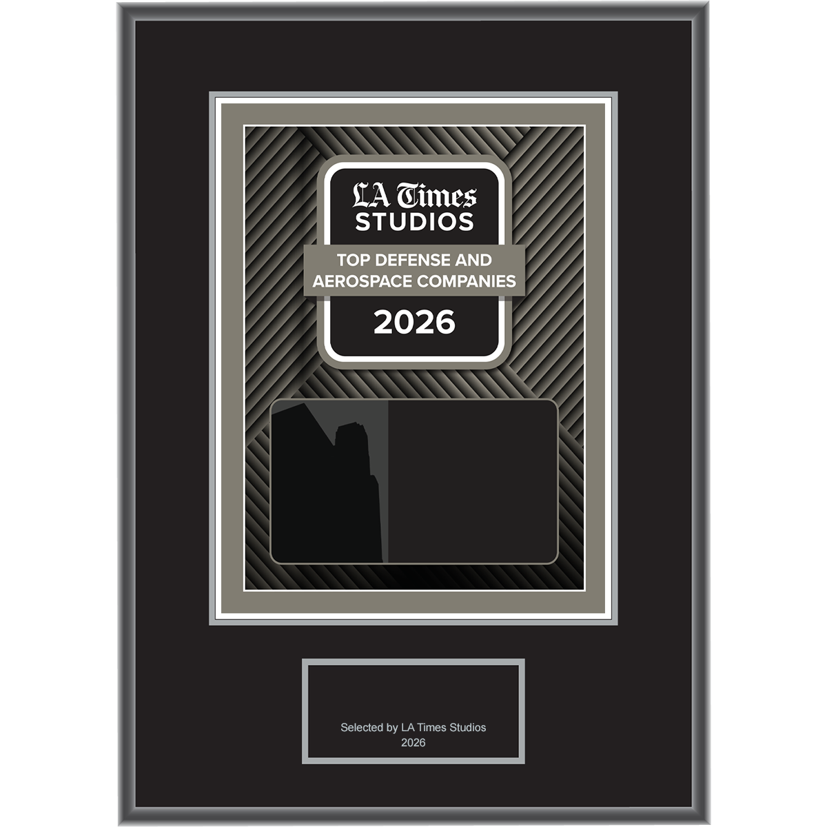 2026 Top Defense & Aerospace Companies – Plaque (With or Without Photo)