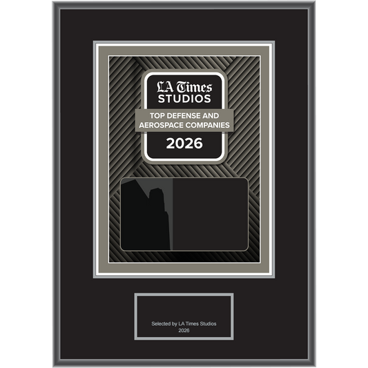 2026 Top Defense & Aerospace Companies – Plaque (With or Without Photo)