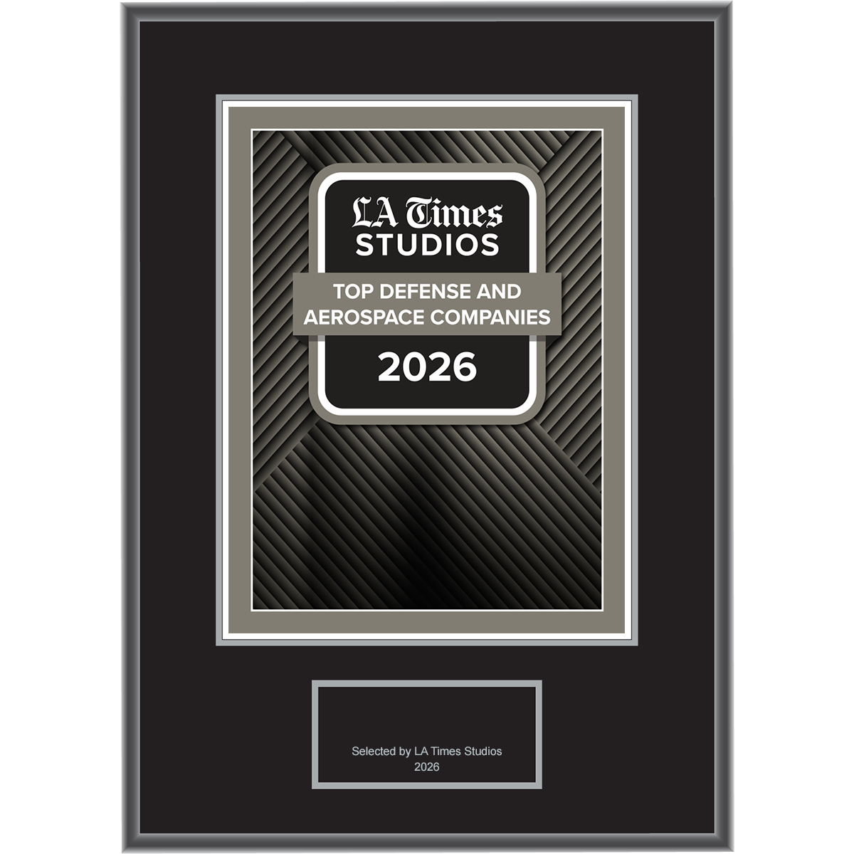 2026 Top Defense & Aerospace Companies – Logo (Plaque included)