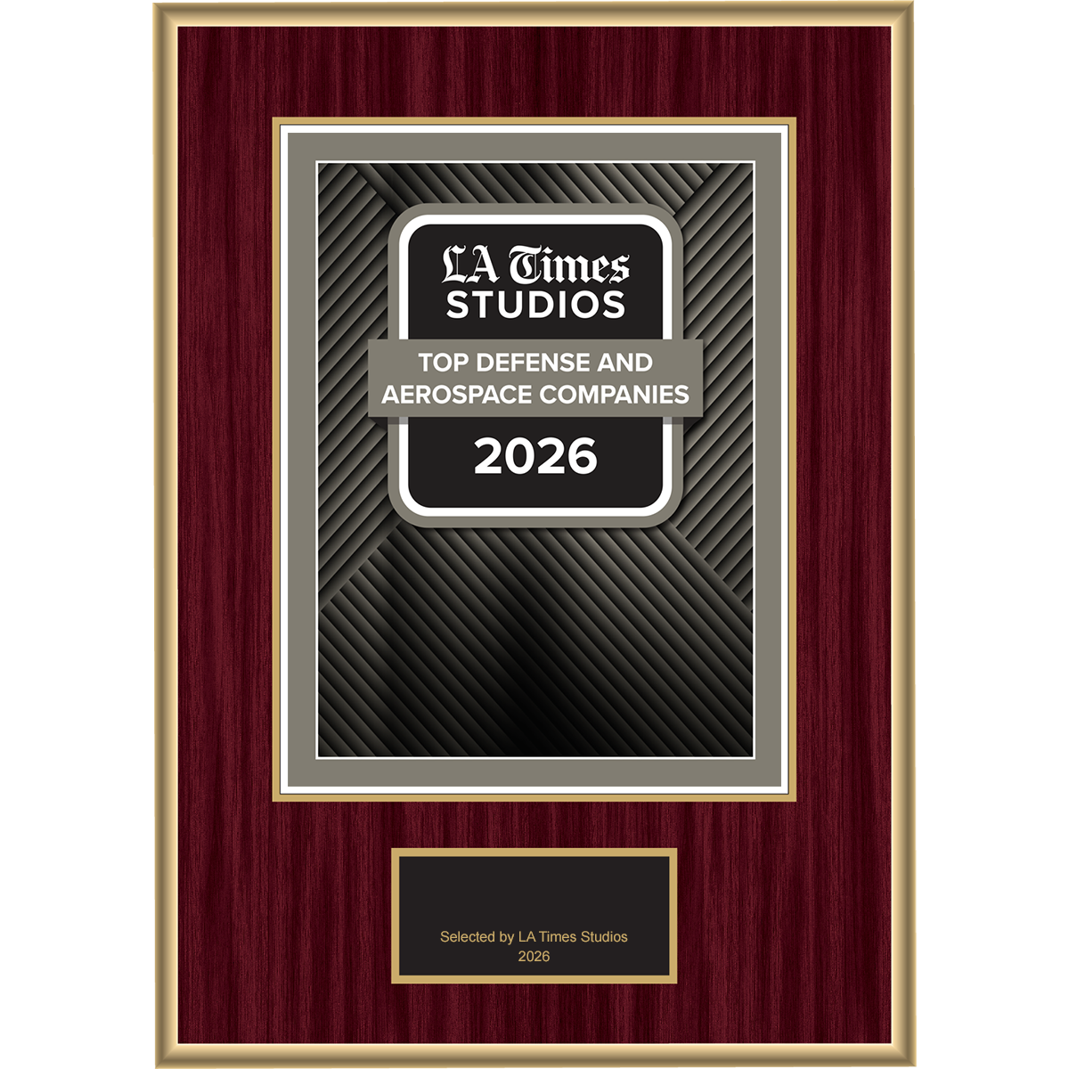 2026 Top Defense & Aerospace Companies – Logo (Plaque included)