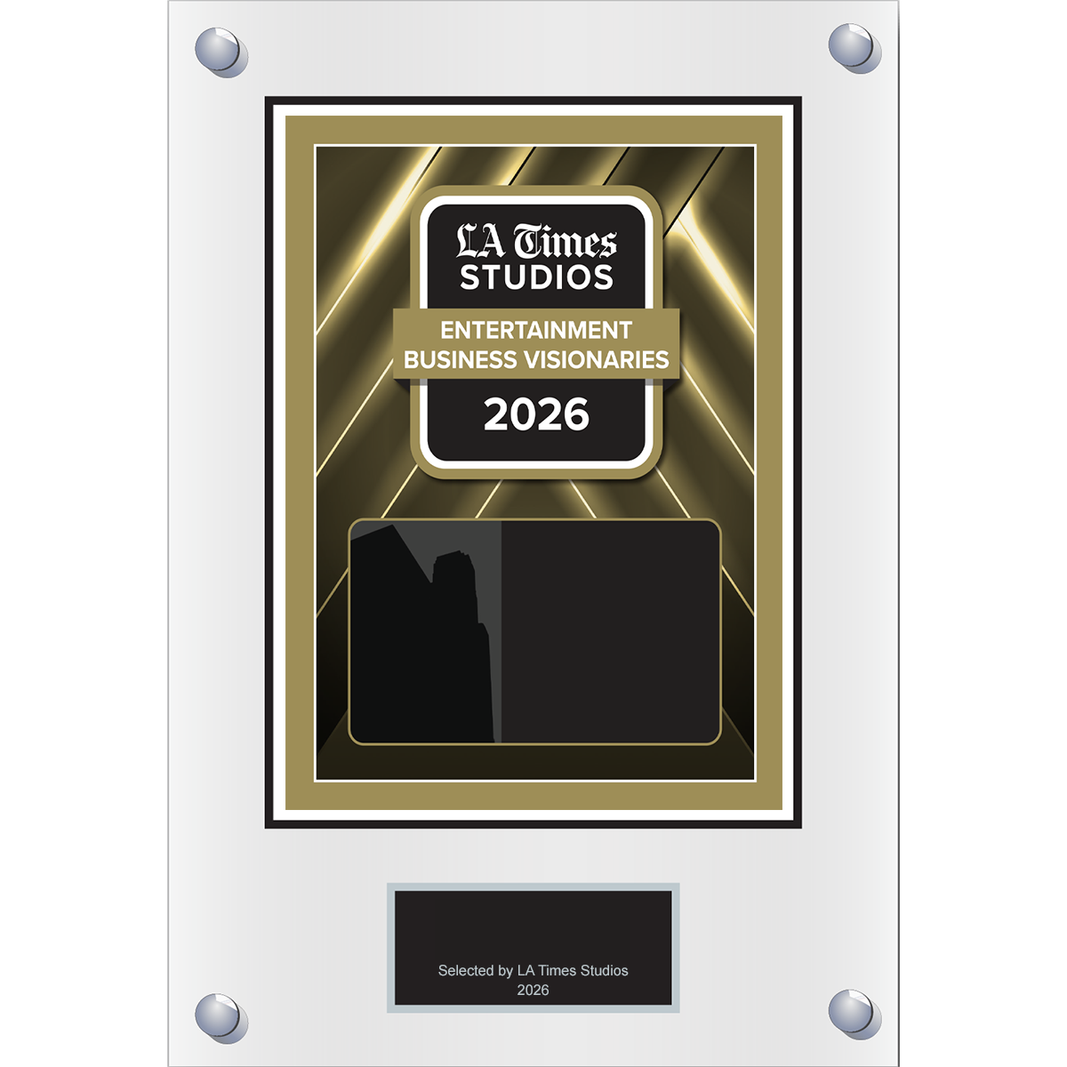 2026 Top Entertainment Business Visionaries – Plaque (With or Without Photo)