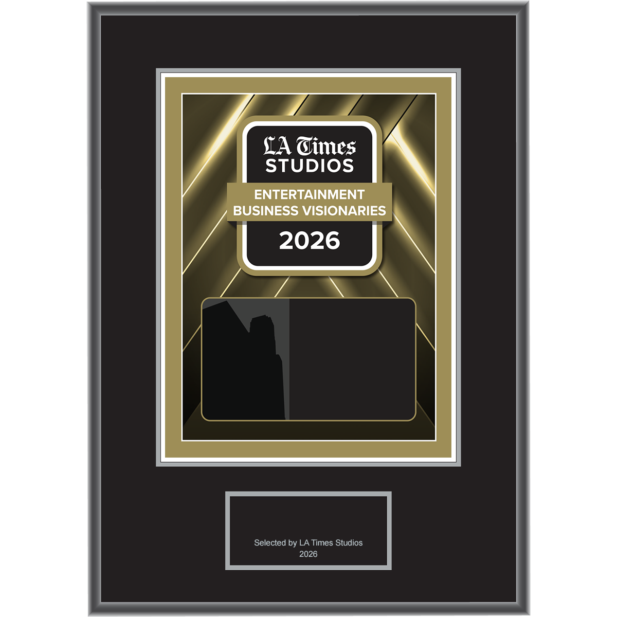 2026 Top Entertainment Business Visionaries – Plaque (With or Without Photo)