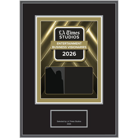 2026 Top Entertainment Business Visionaries – Plaque (With or Without Photo)