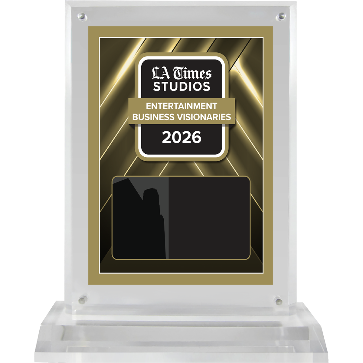 2026 Top Entertainment Business Visionaries – Plaque (With or Without Photo)