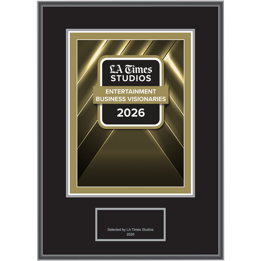 2026 Top Entertainment Business Visionaries – Logo (Plaque included)