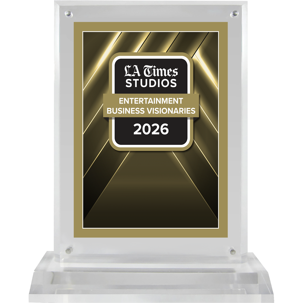 2026 Top Entertainment Business Visionaries – Logo (Plaque included)