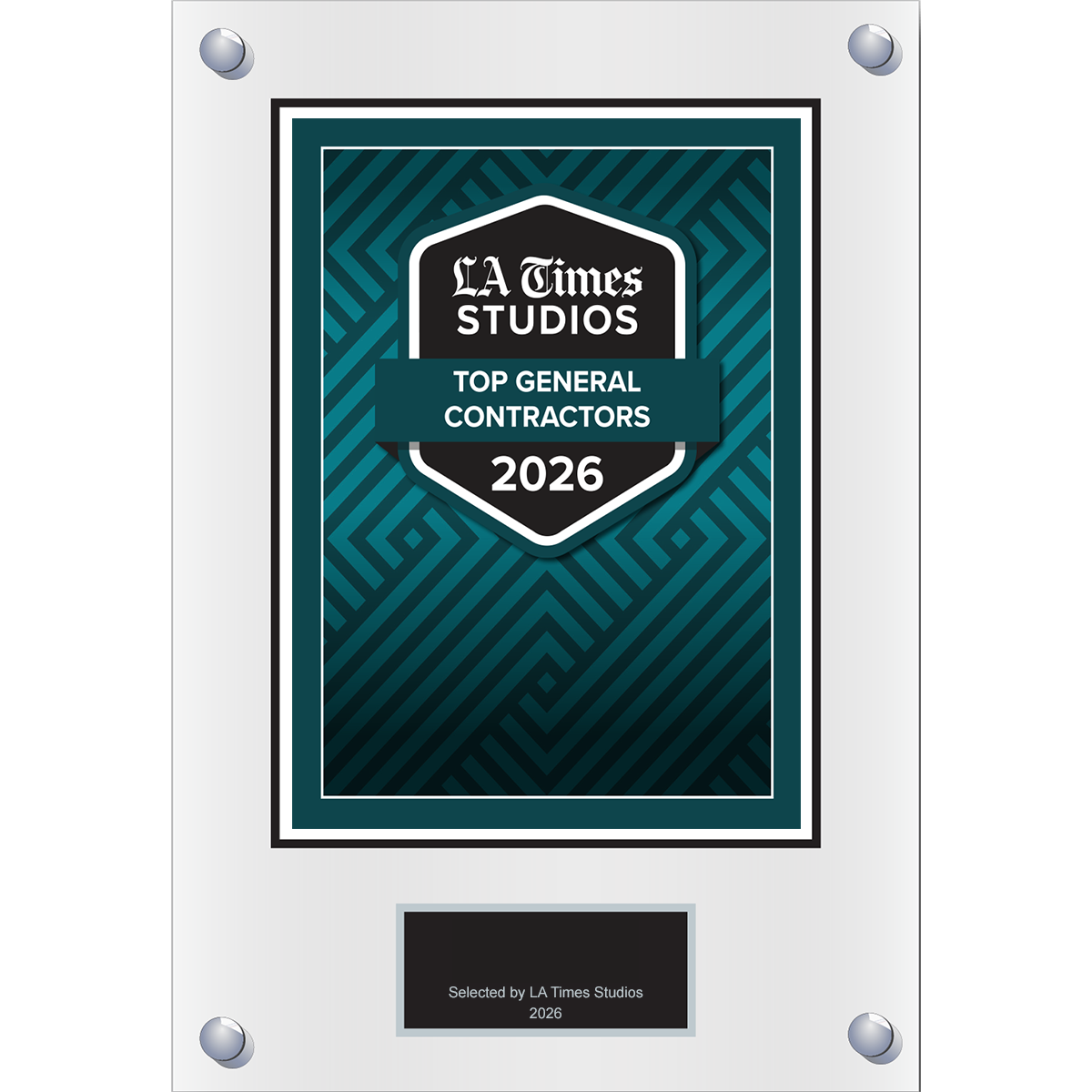 2026 Top General Contractors – Plaque (With or Without Photo)