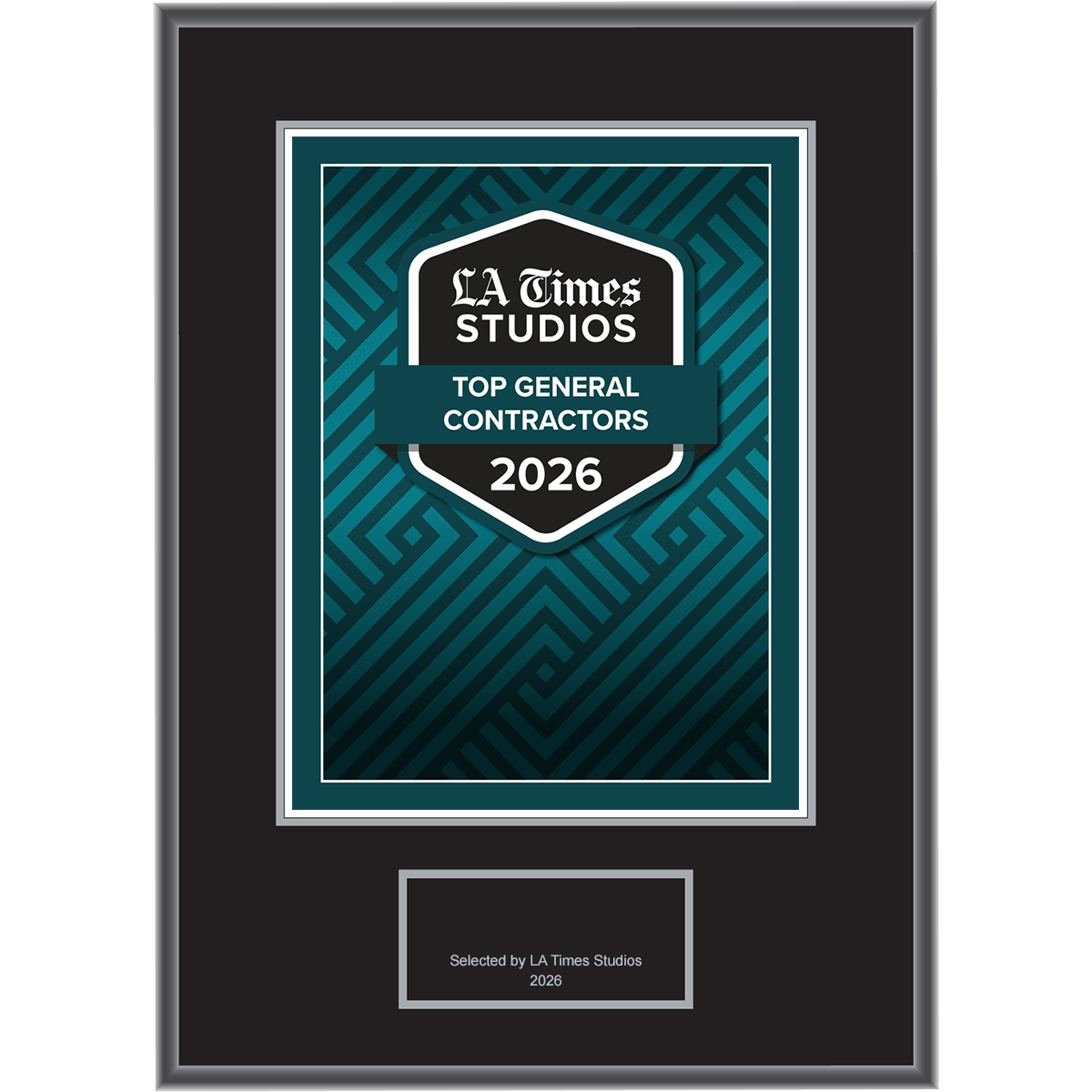 2026 Top General Contractors – Plaque (With or Without Photo)