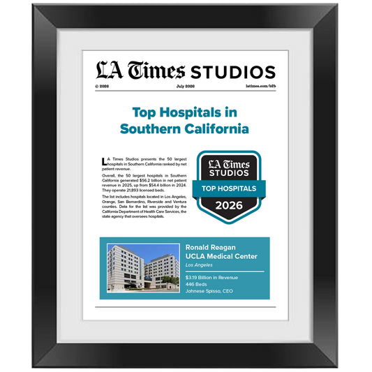 2026 Top Hospitals – Article in Black Frame