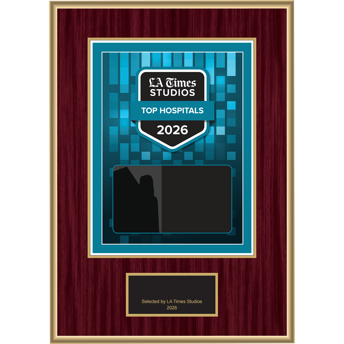 2026 Top Hospitals – Plaque (With or Without Photo)