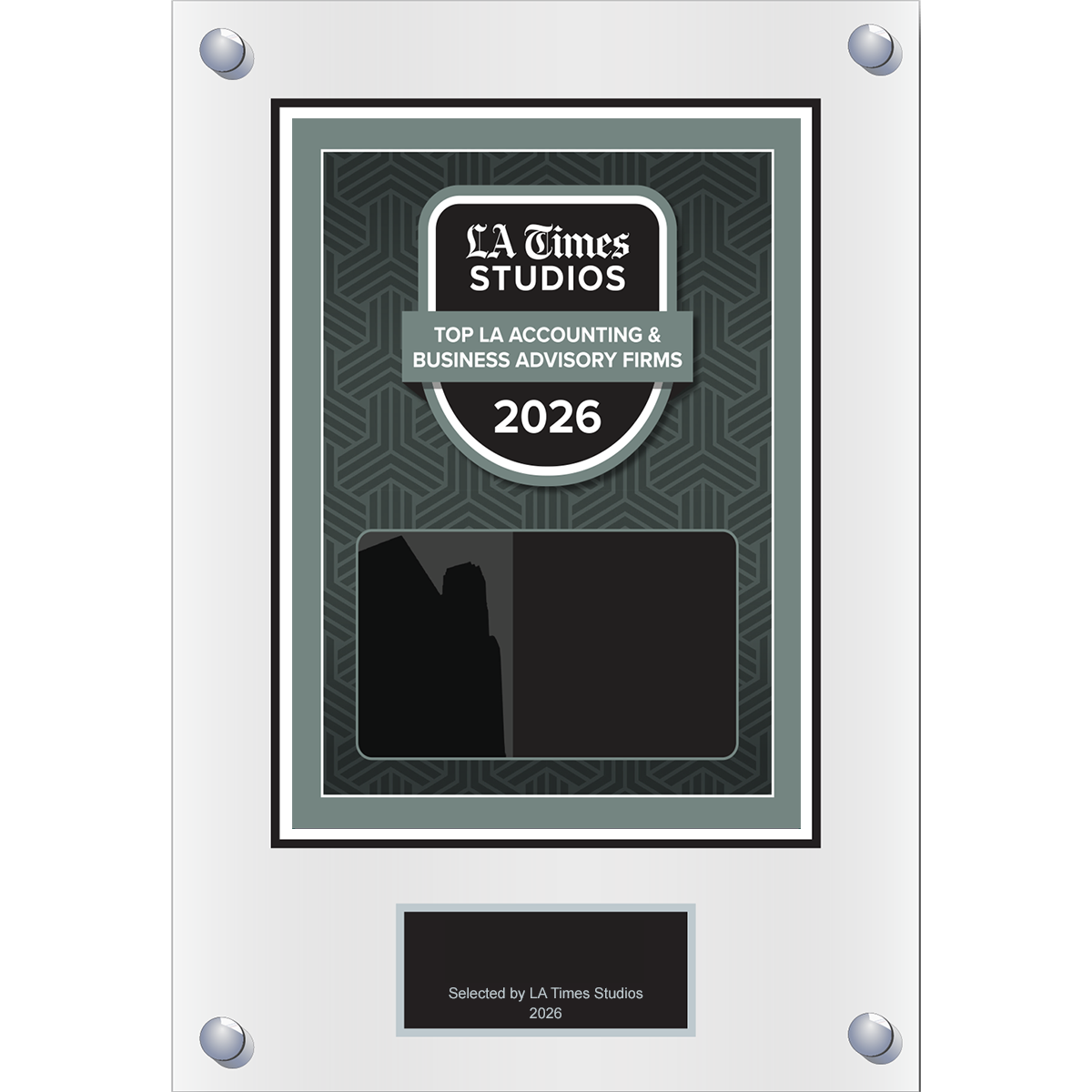 2026 Top LA Accounting & Business Advisory Firms – Plaque (With or Without Photo)