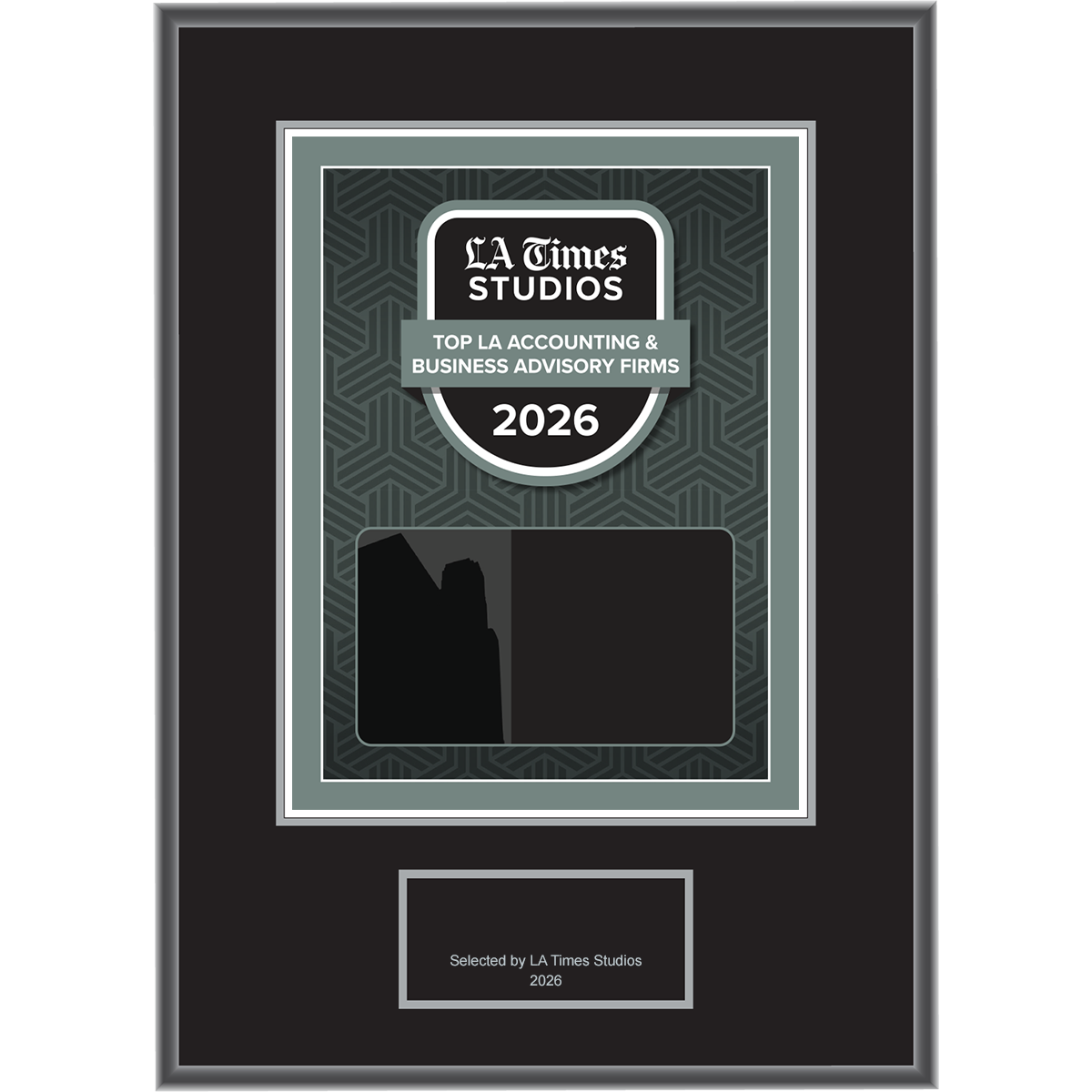 2026 Top LA Accounting & Business Advisory Firms – Plaque (With or Without Photo)