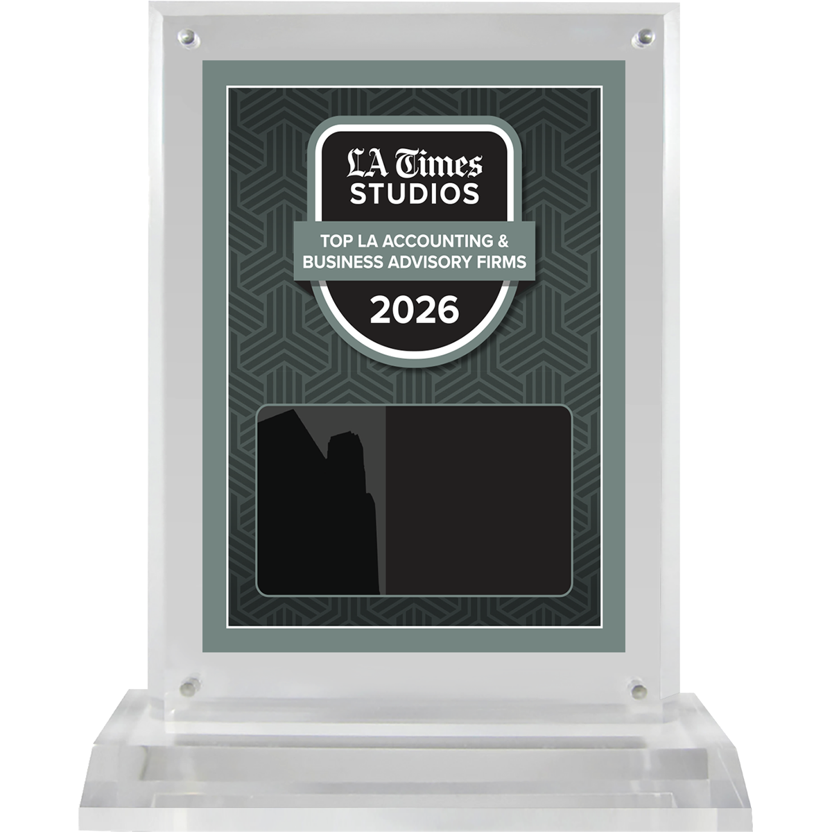 2026 Top LA Accounting & Business Advisory Firms – Plaque (With or Without Photo)
