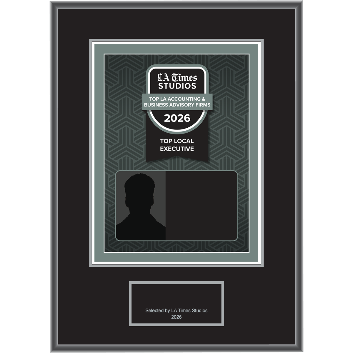 2026 Top LA Accounting & Business Advisory Firms: Top Local Executive – Plaque (With or Without Photo)