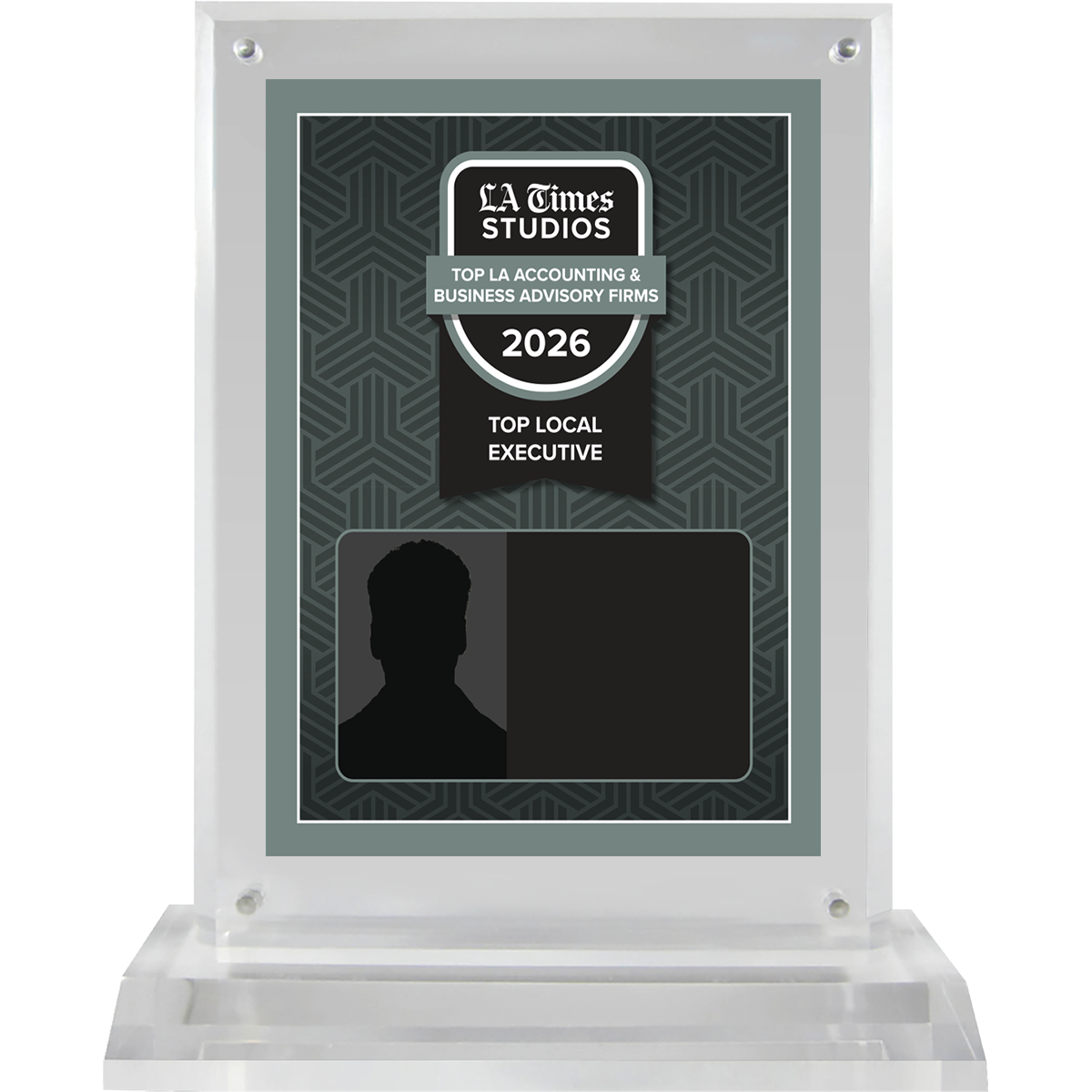 2026 Top LA Accounting & Business Advisory Firms: Top Local Executive – Plaque (With or Without Photo)