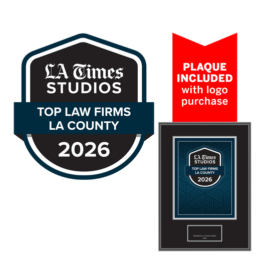 2026 Top Law Firms LA County – Logo (Plaque included)