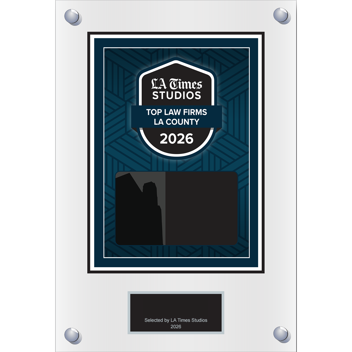 2026 Top Law Firms LA County – Plaque (With or Without Photo)